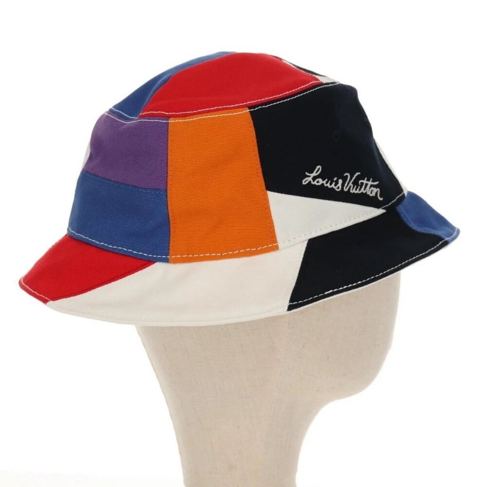 LOUIS VUITTON Bone Color Panel Hat Canvas Multicolor - Picture 4 of 14